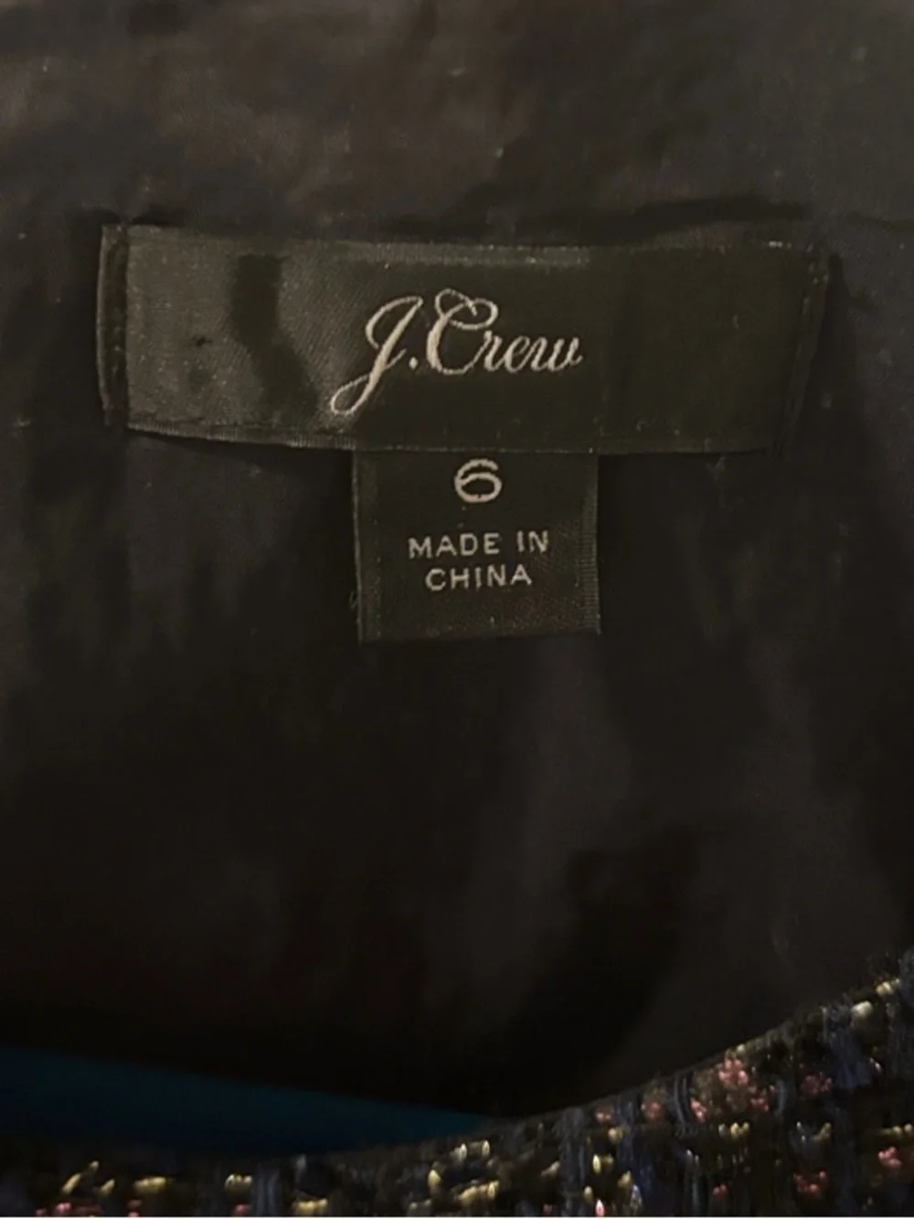 J. Crew Navy Sparkle Cocktail Dress